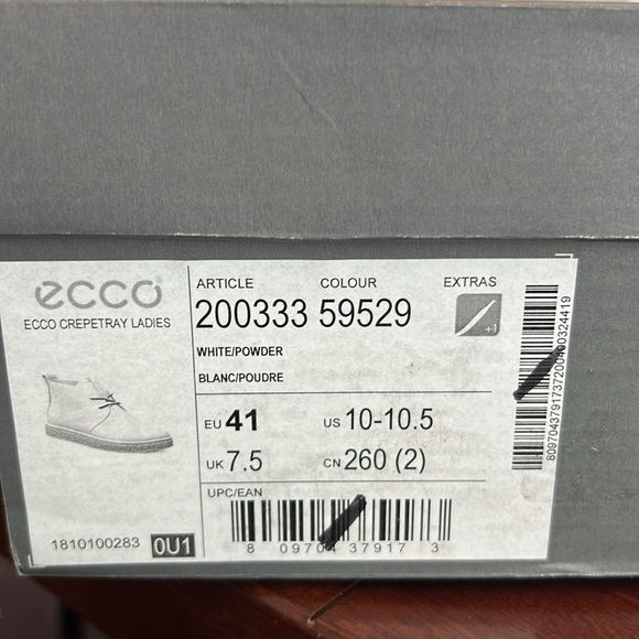 Ecco Crepetray Ladies Chukka Cream/Tan Leather Boots - Picture 7 of 7